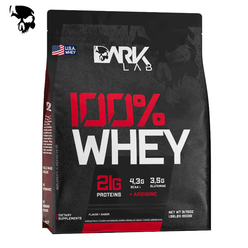 Whey Protein Dark Lab, Refil 900g.  
- Proteina 100% Concentrada