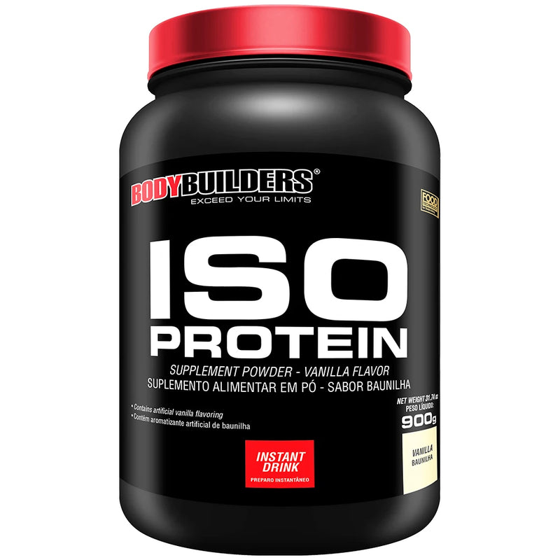 Whey Protein Iso Protein 900g - Bodybuilders Suplemento em pó para atletas