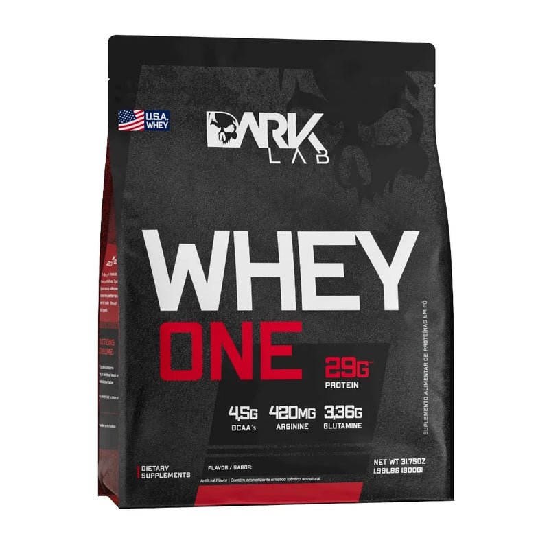 Whey Protein One Sabores Refil 900g + Creatina Fuse 150g Dark Lab