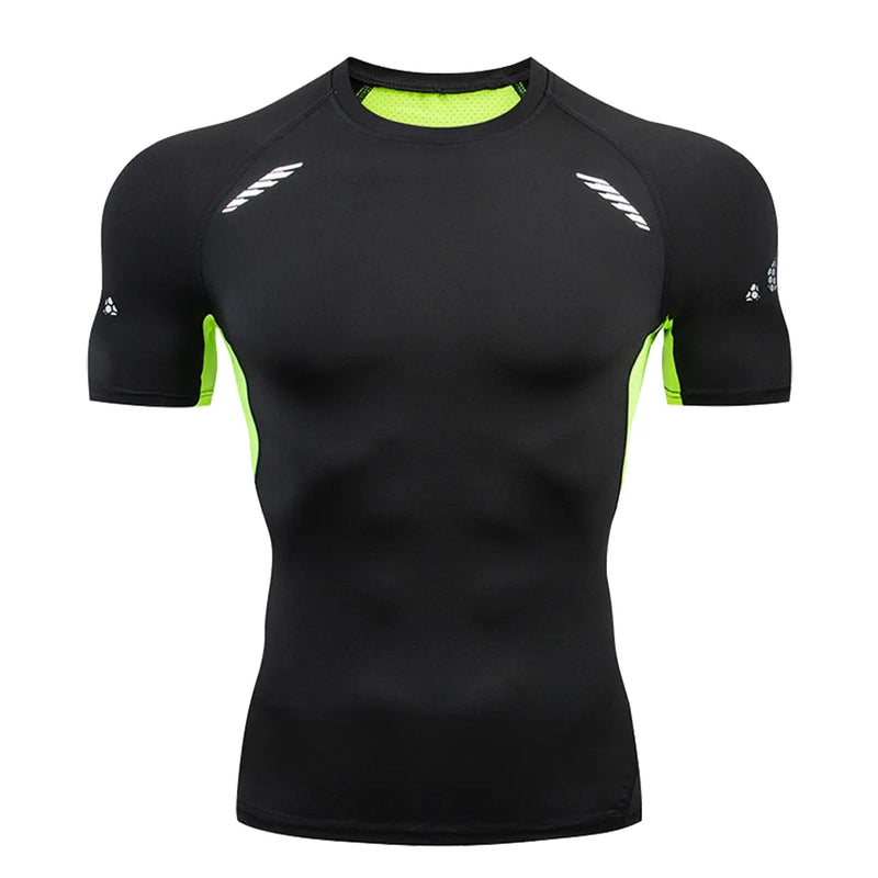 camisetas masculina de compressão, Rashguard, ideal para prática de esportes.