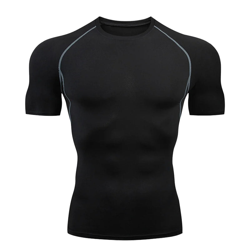 camisetas masculina de compressão, Rashguard, ideal para prática de esportes.