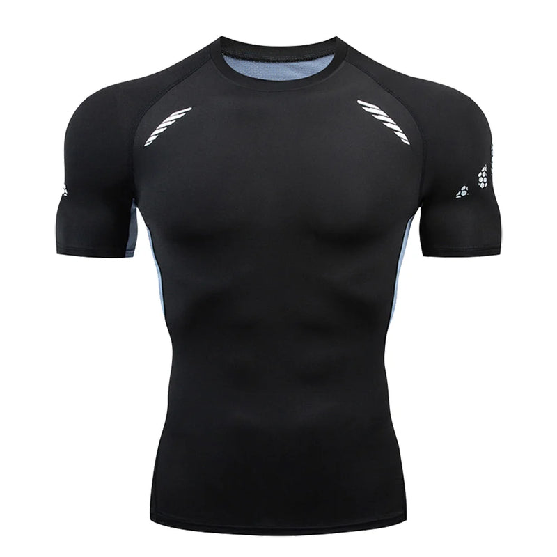 camisetas masculina de compressão, Rashguard, ideal para prática de esportes.