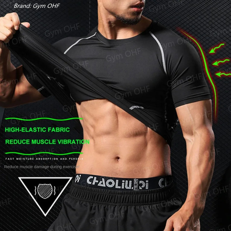 camisetas masculina de compressão, Rashguard, ideal para prática de esportes.