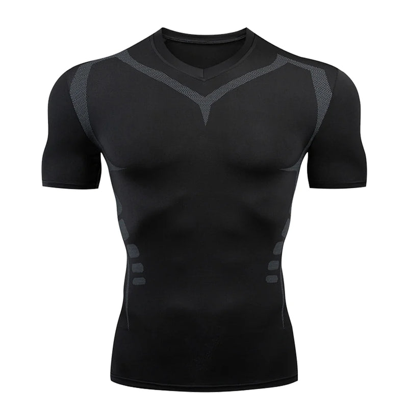 camisetas masculina de compressão, Rashguard, ideal para prática de esportes.